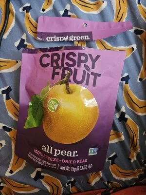 CRISPY FRUIT all pear 100% FREEZE-DRIED PEAR by Crispy Green - Tier B kids snack