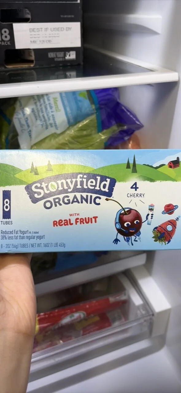 Reduced Fat Yogurt with Real Fruit by Stonyfield - Tier D kids snack
