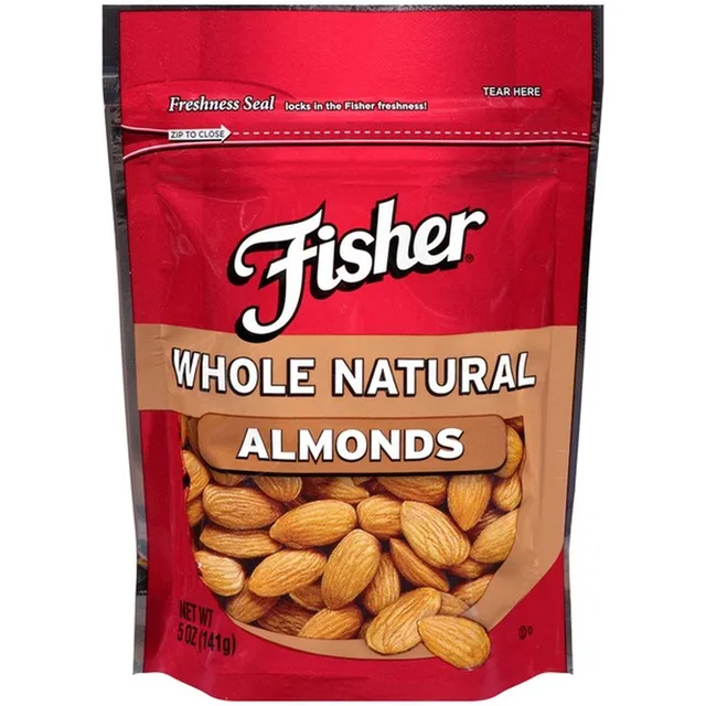 Whole Natural Almonds by Fisher - Tier C kids snack
