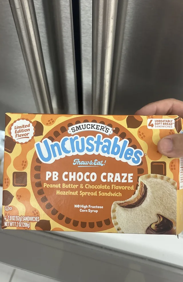Uncrustables pb choco sandwiches by Smucker's - Tier D kids snack