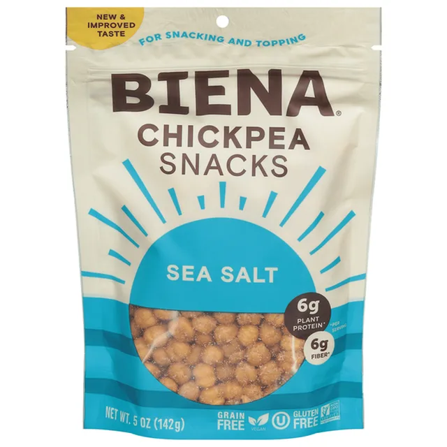 Sea Salt Chickpea Snacks by Biena - Tier B kids snack