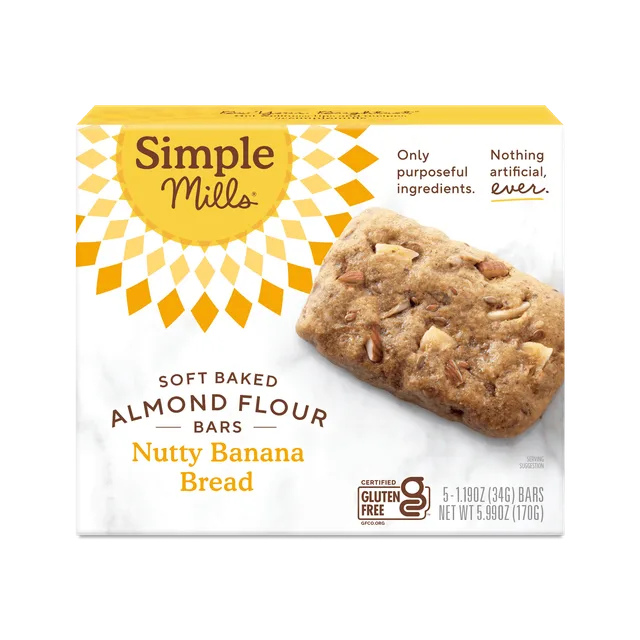 Banana bread slice by Simple Mills - Tier D kids snack