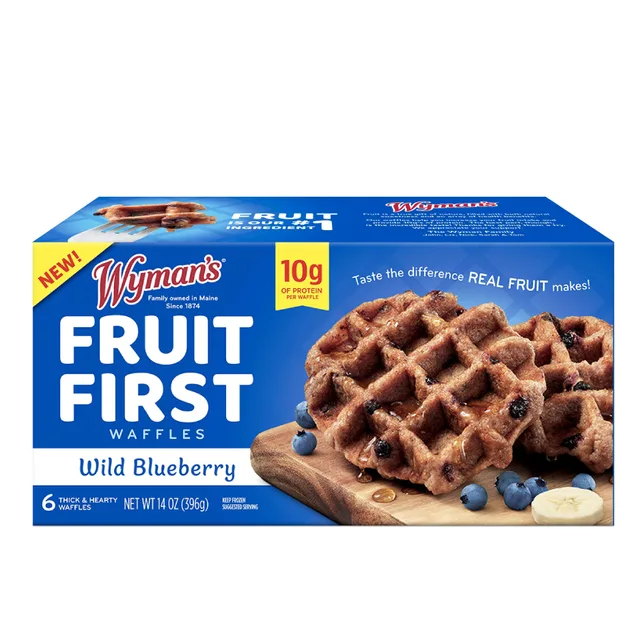 Wyman's Wyman's Fruit First Waffles - Wild Blueberry by Wyman's - Tier D kids snack