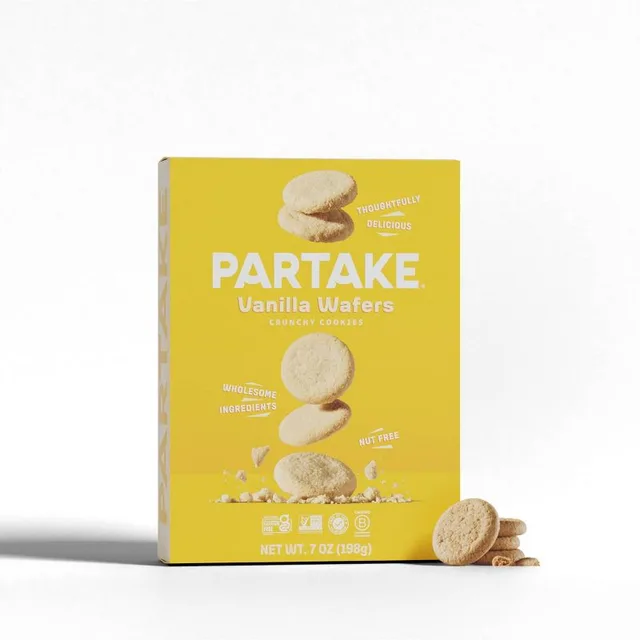 Partake Gluten Free Vegan Vanilla Wafers by Partake - Tier D kids snack