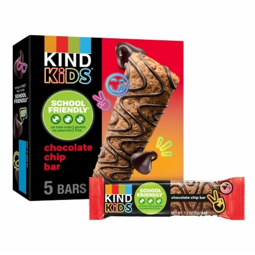 Chewy Chocolate Chip Bars by Kind - Tier D kids snack