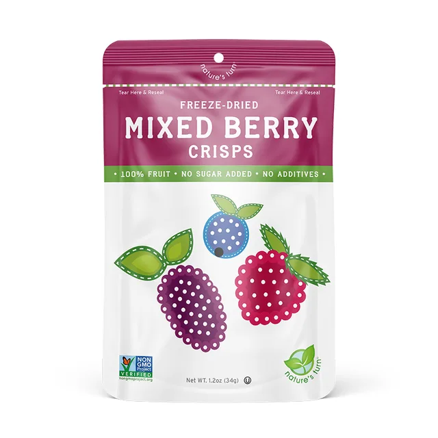 Freeze-Dried Mixed Berry Crisps by Nature's Turn - Tier B kids snack
