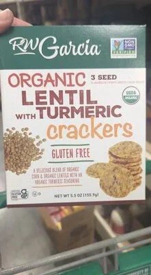 Organic Lentil With Turmeric Crackers by RW Garcia - Tier C kids snack