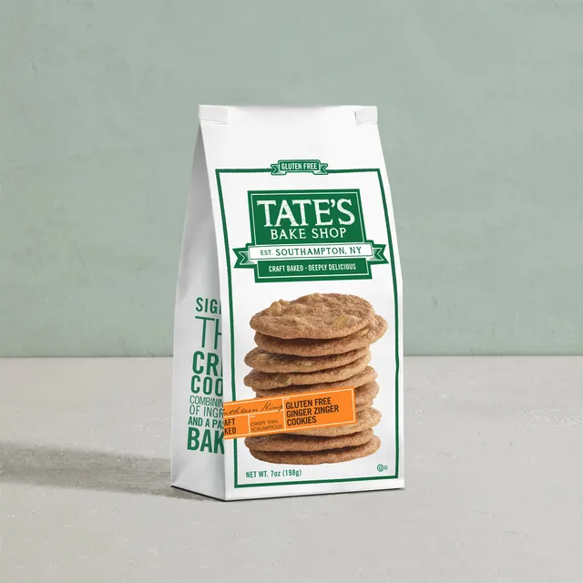 Gluten Free Ginger Zinger Cookies by Tate's Bake Shop - Tier E kids snack