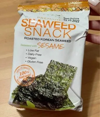 Seaweed Snack Roasted Korean Seaweed with sesame by Seaweed Snack - Tier A kids snack