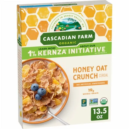 Blueberry Almond Crunch Cereal by Cascadian Farm - Tier B kids snack