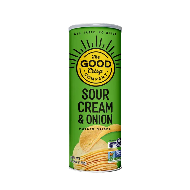 Sour Cream & Onion Potato Crisps by Good Crisp - Tier A kids snack