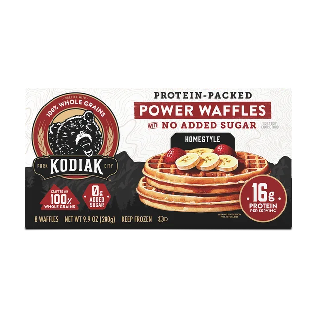 Homestyle Power Waffles by Kodiak Cakes - Tier D kids snack