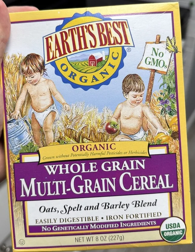 Whoel Grain Multi-Grain Cereal by Earth's Best - Tier B kids snack