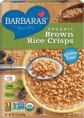 Barbaras bakery organic brown rice crisps cereal by Barbara's - Tier C kids snack