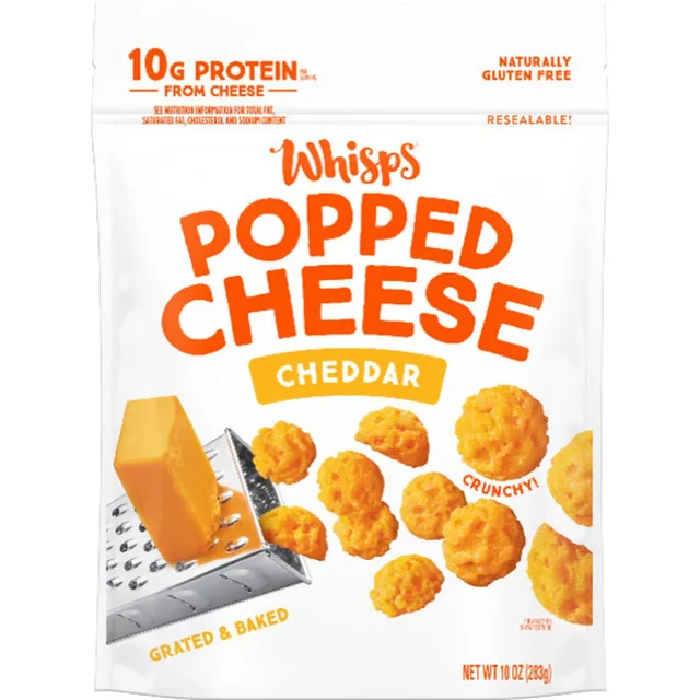 Popped cheese Cheddar by Whisps - Tier A kids snack