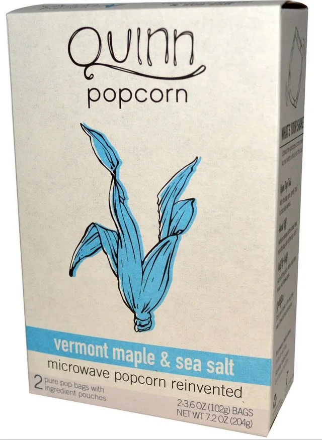 Vermont Maple & Sea Salt Popcorn by Quinn - Tier C kids snack