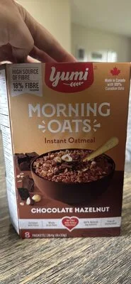 Morning Oats Instant Oatmeal Chocolate Hazelnut by Yumi Organics - Tier C kids snack