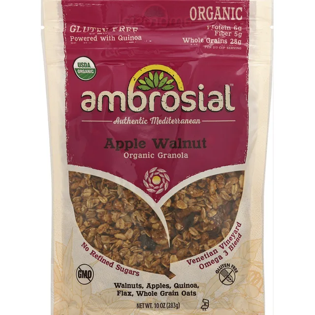 Ambrosial, Apple Walnut Organic Granola by Ambrosial - Tier D kids snack