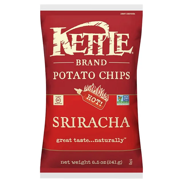 Potato Chips, Sriracha, Sriracha by Kettle Brand - Tier C kids snack
