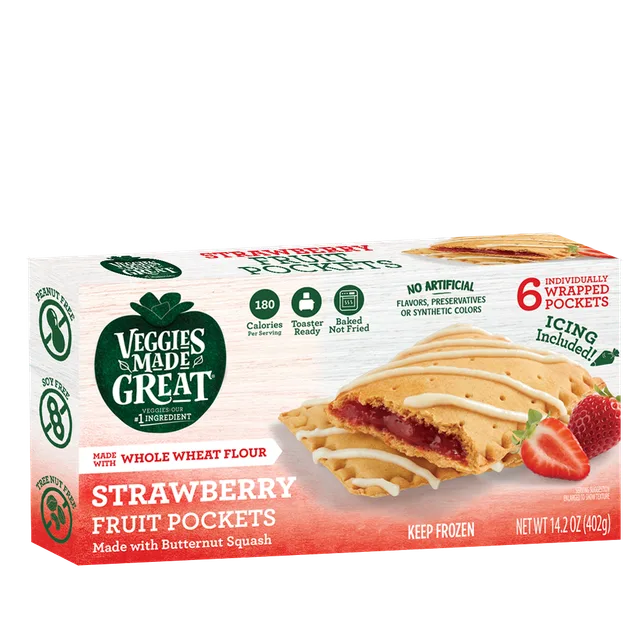 Strawberry Fruit Pockets by Veggies Made Great - Tier E kids snack