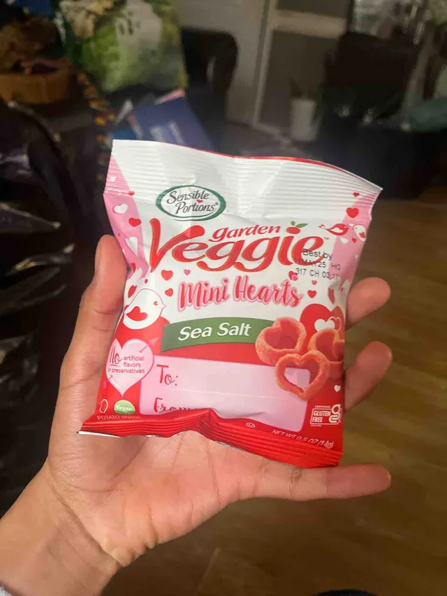 Garden Veggie Mini Hearts Sea Salt by Sensible Portions - Tier A kids snack