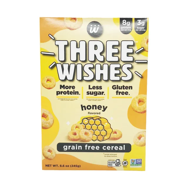 Three Wishes Grain-Free Honey Cereal by Three Wishes - Tier C kids snack