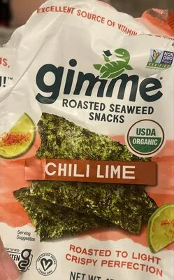 Roasted Seaweed Snacks Chili Lime by gimme - Tier A kids snack