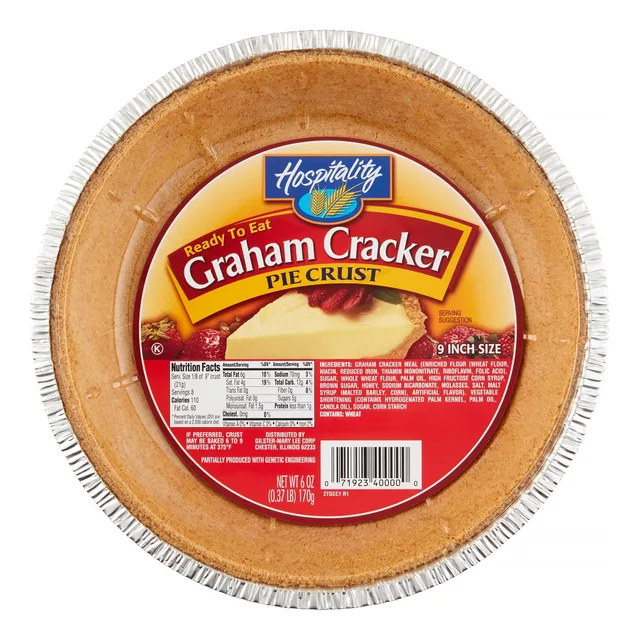 Graham Cracker Pie Crust by Hospitality - Tier D kids snack