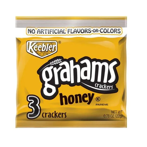 Keebler Grahams Crackers Honey Graham With Calcium .78oz by Keebler - Tier D kids snack