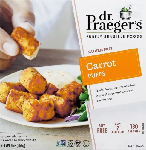 Carrot Puffs by Dr. Praeger's - Tier B kids snack