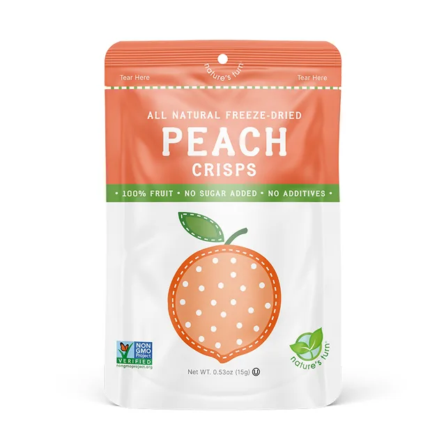 Freeze-Dried Peach Crisps by Nature's Turn - Tier B kids snack