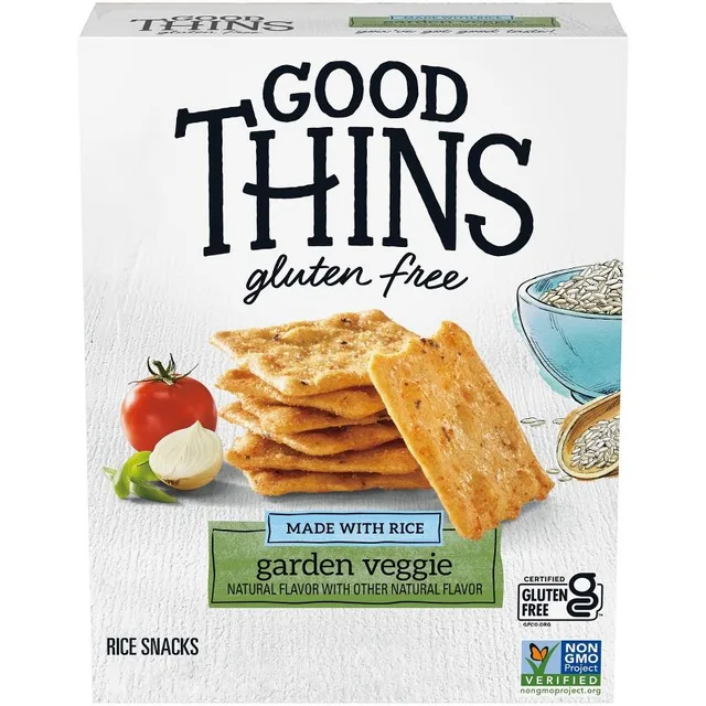 Good Thins Gluten Free Garden Veggie Blend Crackers by Good Thins - Tier C kids snack