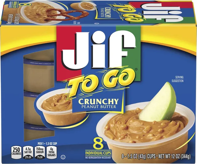 To Go, Crunchy Peanut Butter by Jif - Tier C kids snack