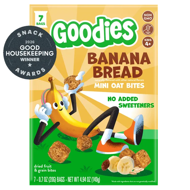 Banana Bread Mini Oat Bites by Goodies - Tier B kids snack