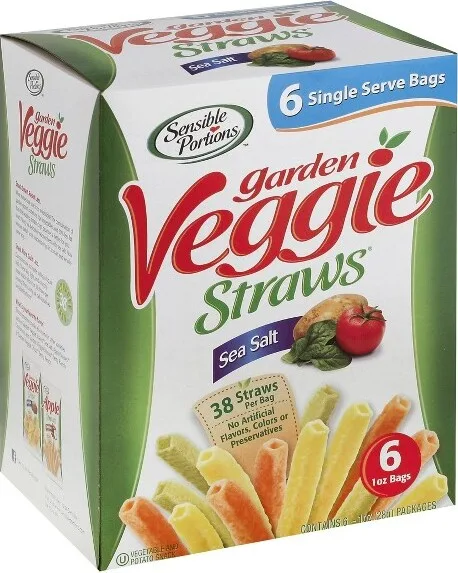 Sensible Portions, Garden Veggie Straws Vegetable And Potato Snack, Sea Salt by Earth's Best - Tier C kids snack