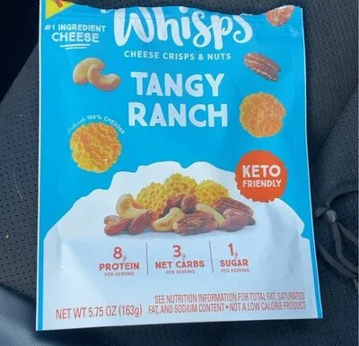 Cheese Crisps & Nuts Tangy Ranch Keto Friendly Snack Mix, Cheese Crisps; Nuts by Whisps - Tier B kids snack