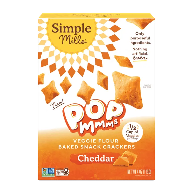 Pop Mmms Baked Snack Crackers by Simple Mills - Tier A kids snack
