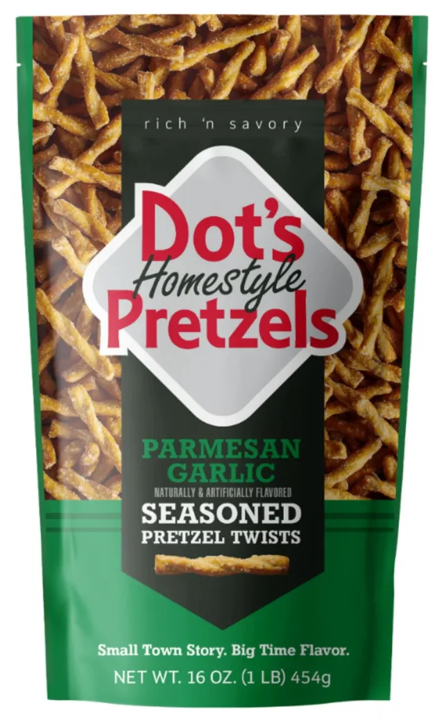 Parmesan Garlic Pretzels by Dot's Pretzels - Tier A kids snack