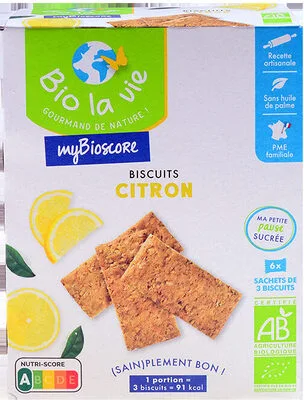 Biscuits Citron by bio la vie - Tier C kids snack