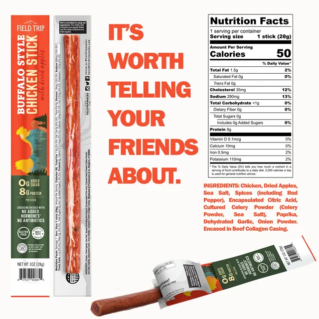 Buffalo Style Chicken Stick by Field Trip - Tier A kids snack