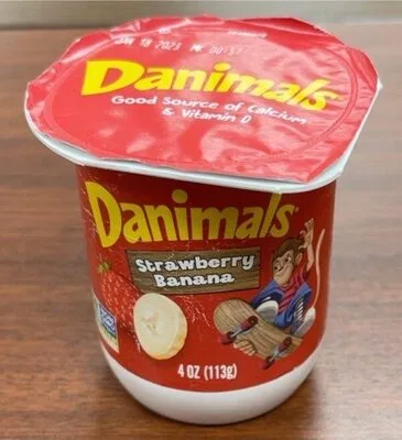 Nonfat Strawberry Banana Yogurt by Danimals - Tier D kids snack