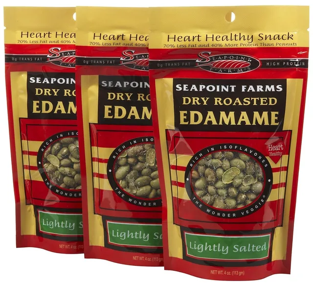 Dry Roasted Edamame Lightly Salted by Seapoint Farms - Tier B kids snack