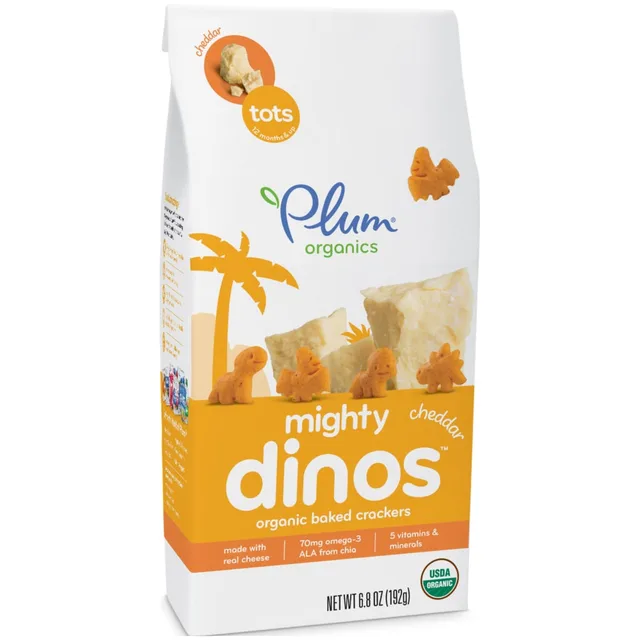 Plum crackers cheddar by Plum Organics - Tier A kids snack