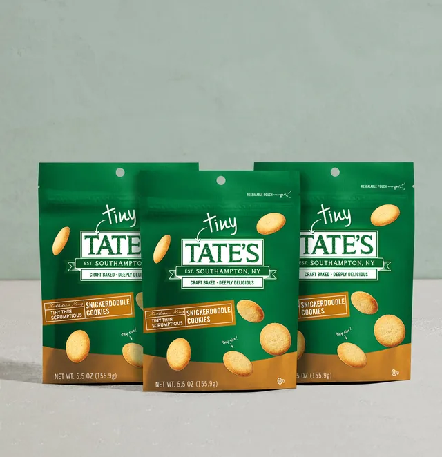 Tiny Tate's Snickerdoodle Cookies by Tate's Bake Shop - Tier E kids snack