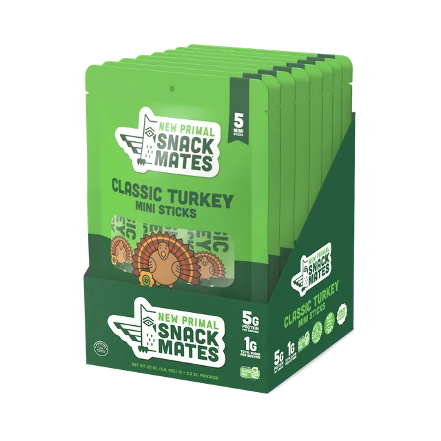 Classic Turkey Mini Sticks by Snack Mates - Tier C kids snack