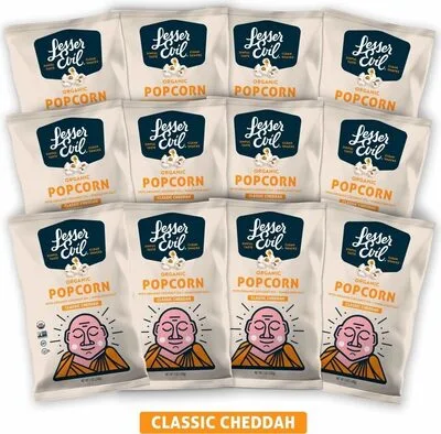 Organic Popcorn, Classic Cheddah by Buddha Bowl Foods - Tier B kids snack