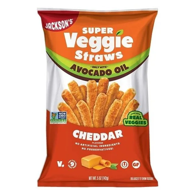 Super Veggie Straws - Cheddar by Jackson's - Tier B kids snack