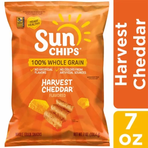 SunChips Minis Harvest Cheddar Flavored Whole Grain Snacks by SunChips - Tier C kids snack