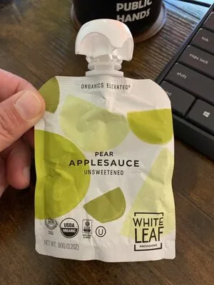 Pear Applesauce Blend | Organic Applesauce | White Leaf Provisions by White Leaf Provisions - Tier B kids snack