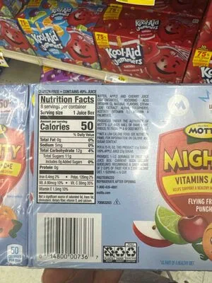 Mighty Vitamins A C E Flying Fruit Punch by Mott's - Tier B kids snack